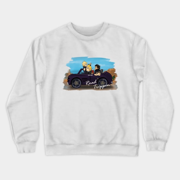 Final Fantasy 15 "Road Trippin'" Crewneck Sweatshirt by LittleBearArt